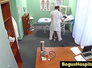 Medical spycam fetish with euro doc and nurse