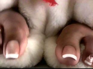 Darla TV - Darla Tramples Teddy Bear With Sexy Ebony Feet
